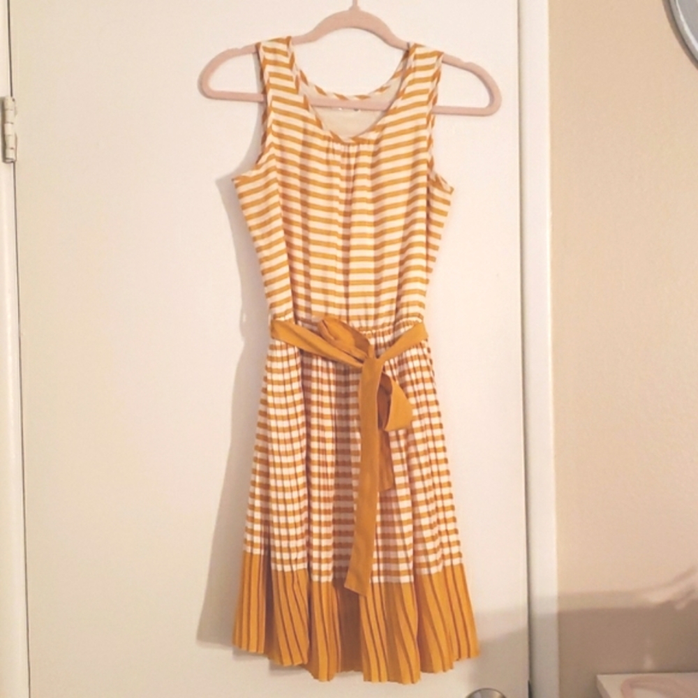 Yellow striped dress
